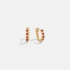 Jessica 18K Gold Vermeil Vermeil Birthstone Earrings - Garnet
