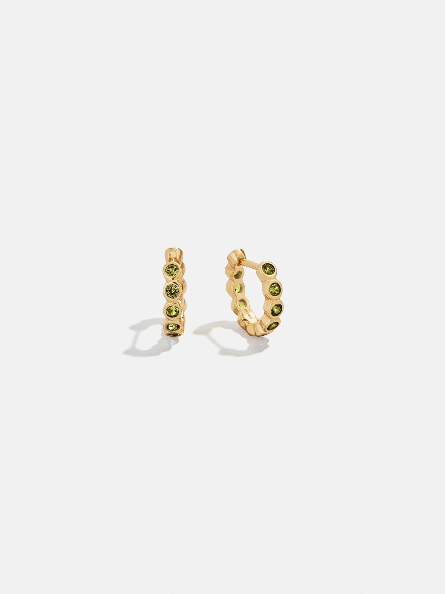 Jessica 18K Gold Vermeil Vermeil Birthstone Earrings - Peridot