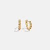 Jessica 18K Gold Vermeil Vermeil Birthstone Earrings - Topaz