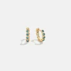 Jessica 18K Gold Vermeil Vermeil Birthstone Earrings - Blue Zircon