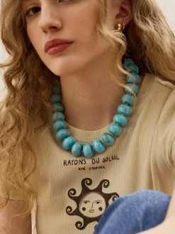 Joan Semi-Precious Necklace - Turquoise