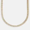 Julia 18K Gold Vermeil Adjustable Tennis Necklace - Gold/Pavé