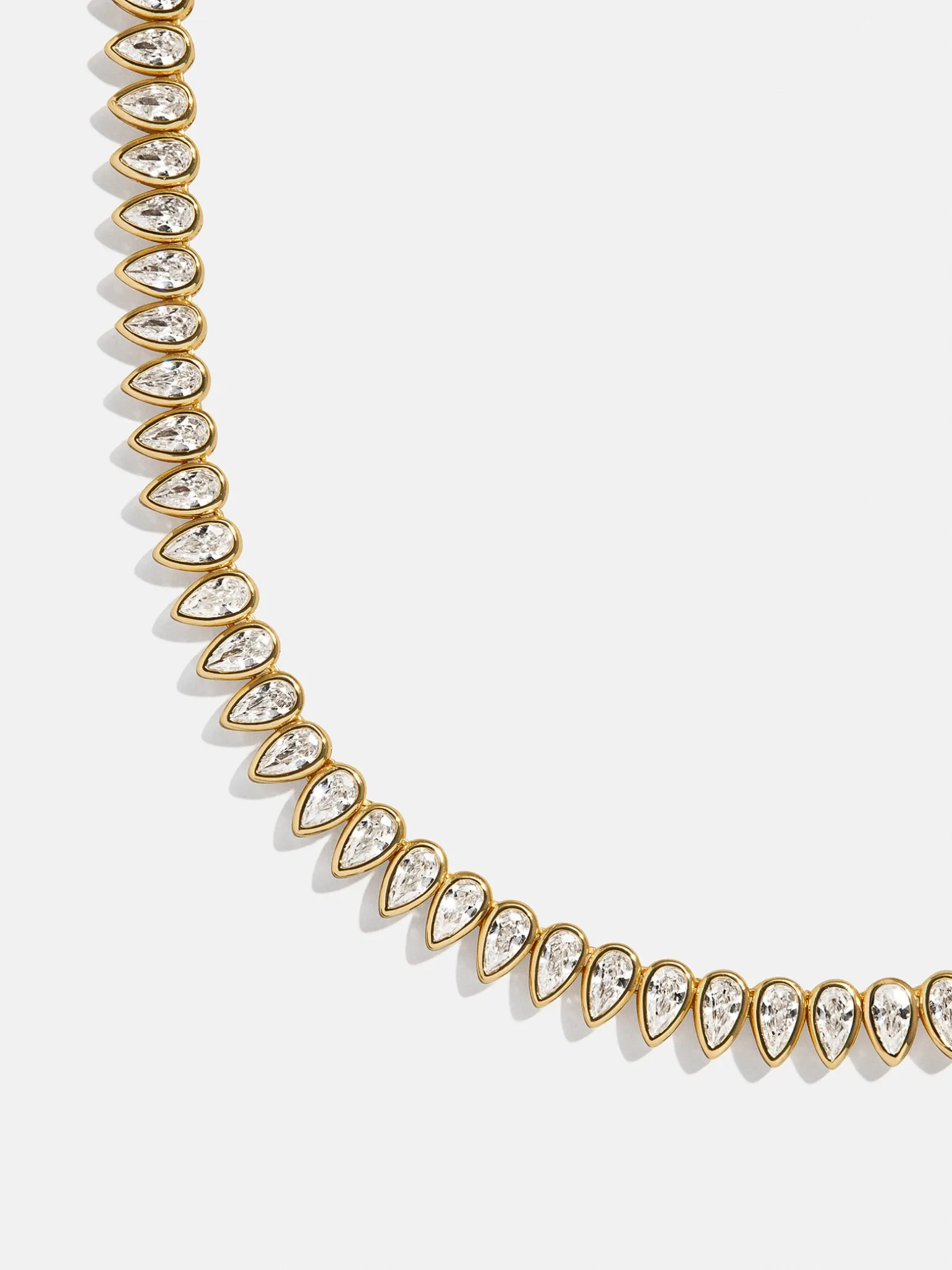 Julia 18K Gold Vermeil Adjustable Tennis Necklace - Gold/Pavé