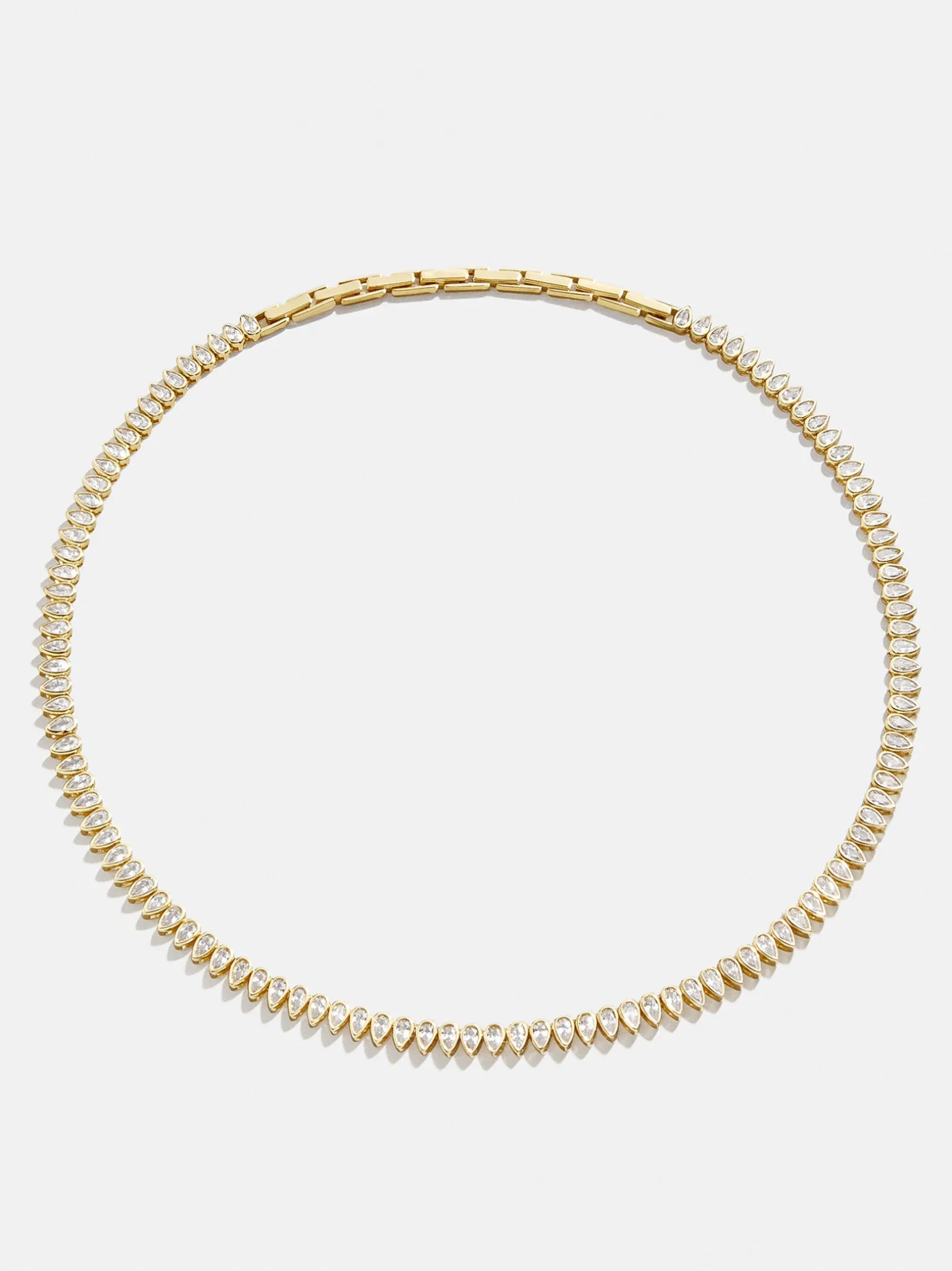 Julia 18K Gold Vermeil Adjustable Tennis Necklace - Gold/Pavé