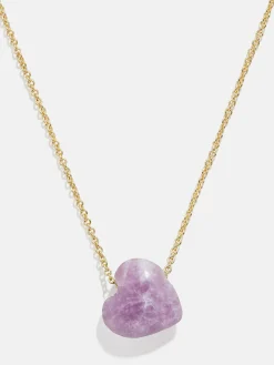 Juno Pink Lepidolite Necklace - Pink Lepidolite Stone