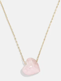 Juno Rose Quartz Necklace - Rose Quartz Stone