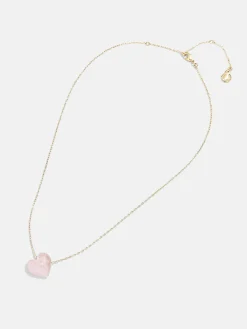 Juno Rose Quartz Necklace - Rose Quartz Stone