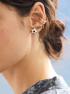 Just For Kicks Earring Set - Soccer