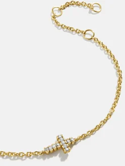 18K Gold Vermeil Agape Bracelet - Cross