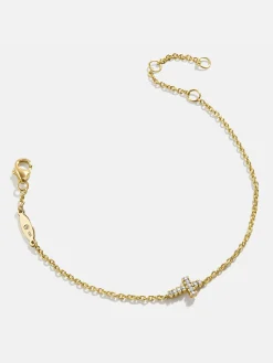 18K Gold Vermeil Agape Bracelet - Cross
