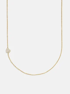 18K Gold Vermeil Asymmetrical Heart Necklace - Heart