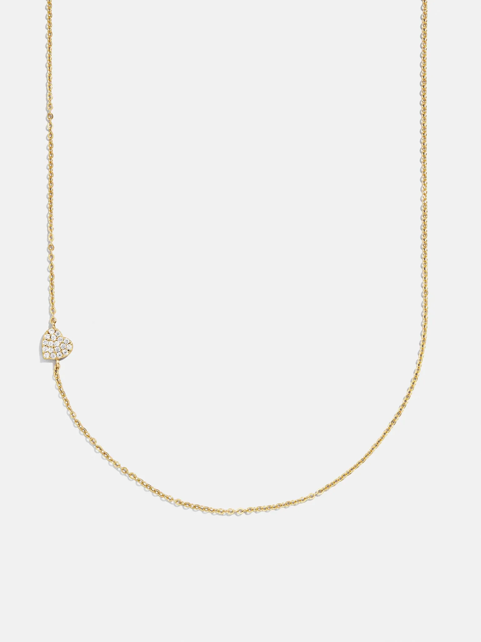 18K Gold Vermeil Asymmetrical Heart Necklace - Heart