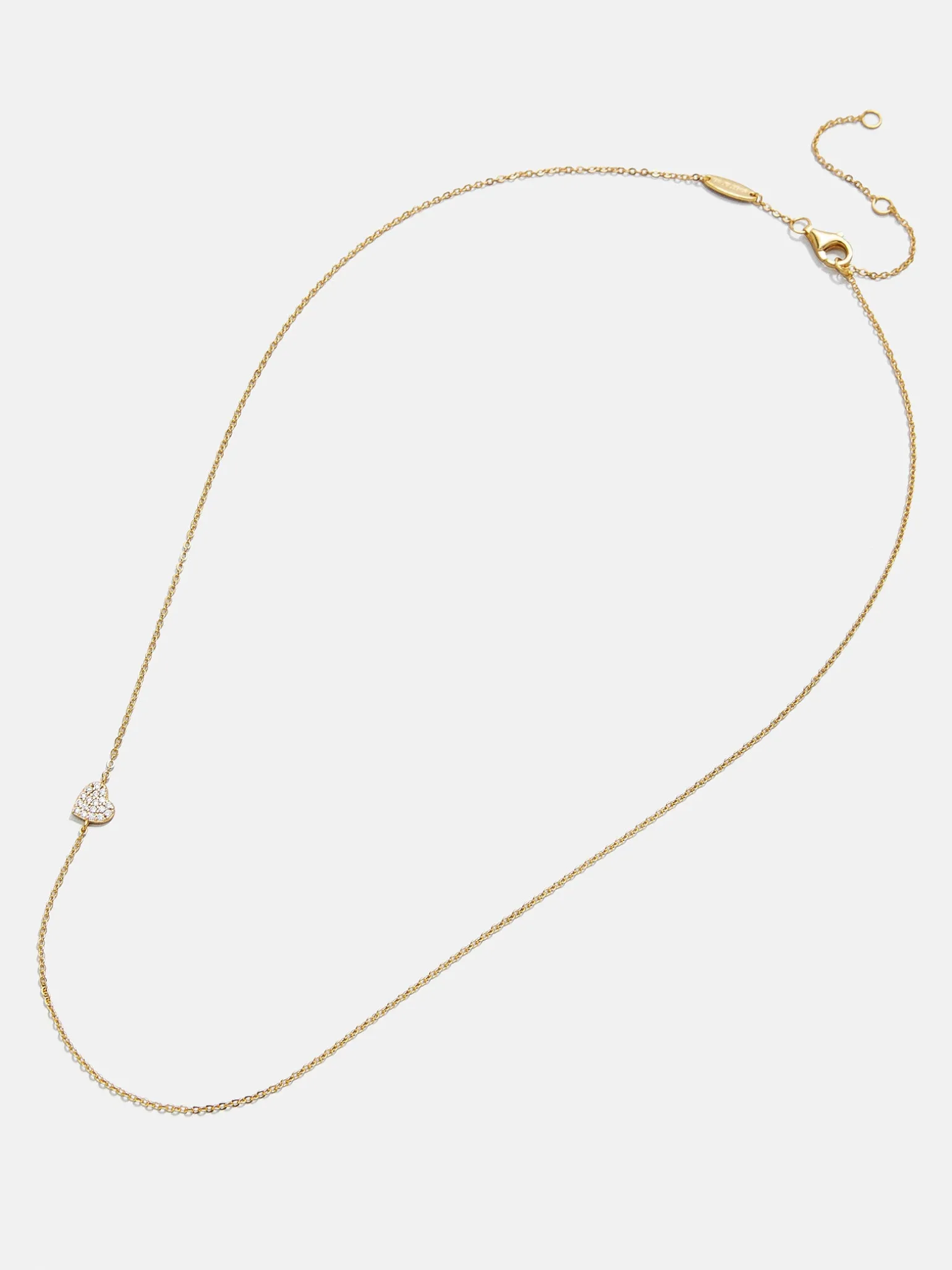 18K Gold Vermeil Asymmetrical Heart Necklace - Heart