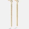 18K Gold Vermeil Bella Earrings - Gold/Pavé