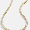 18K Gold Vermeil Bennett Classic Tennis Necklace - 18K Gold Vermeil