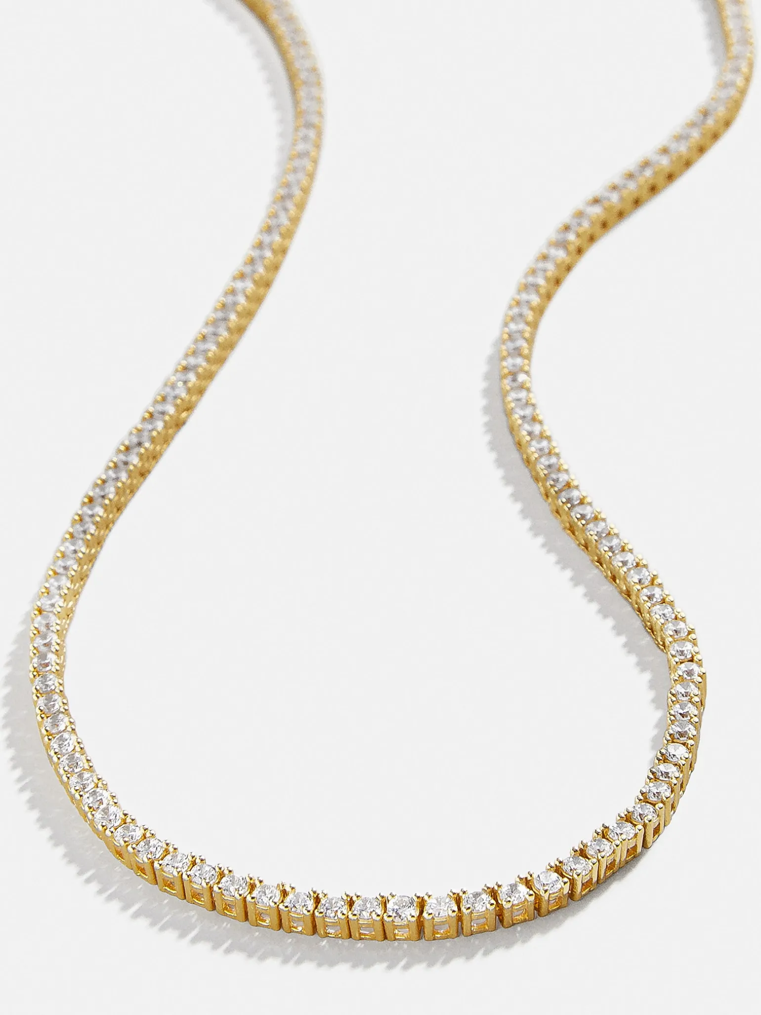 18K Gold Vermeil Bennett Classic Tennis Necklace - 18K Gold Vermeil