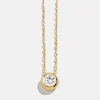 18K Gold Vermeil Birthstone Pendant Necklace - Crystal