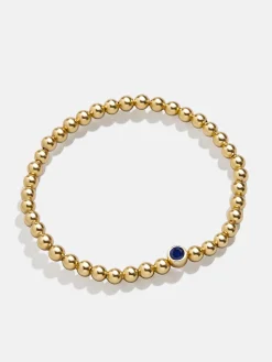 18K Gold Vermeil Birthstone Pisa Bracelet - Sapphire