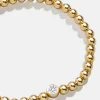 18K Gold Vermeil Birthstone Pisa Bracelet - Crystal
