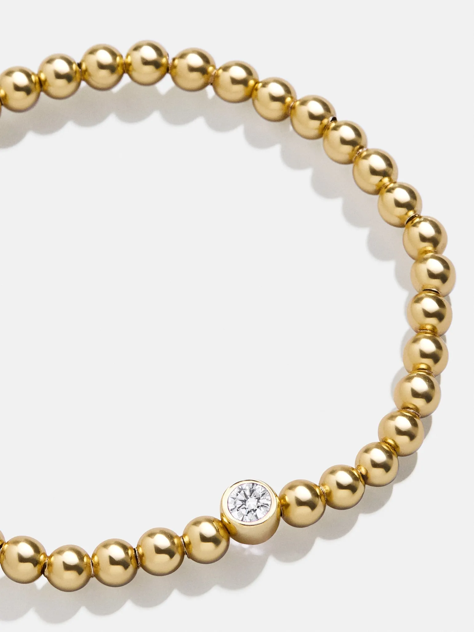 18K Gold Vermeil Birthstone Pisa Bracelet - Crystal