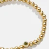 18K Gold Vermeil Birthstone Pisa Bracelet - Peridot