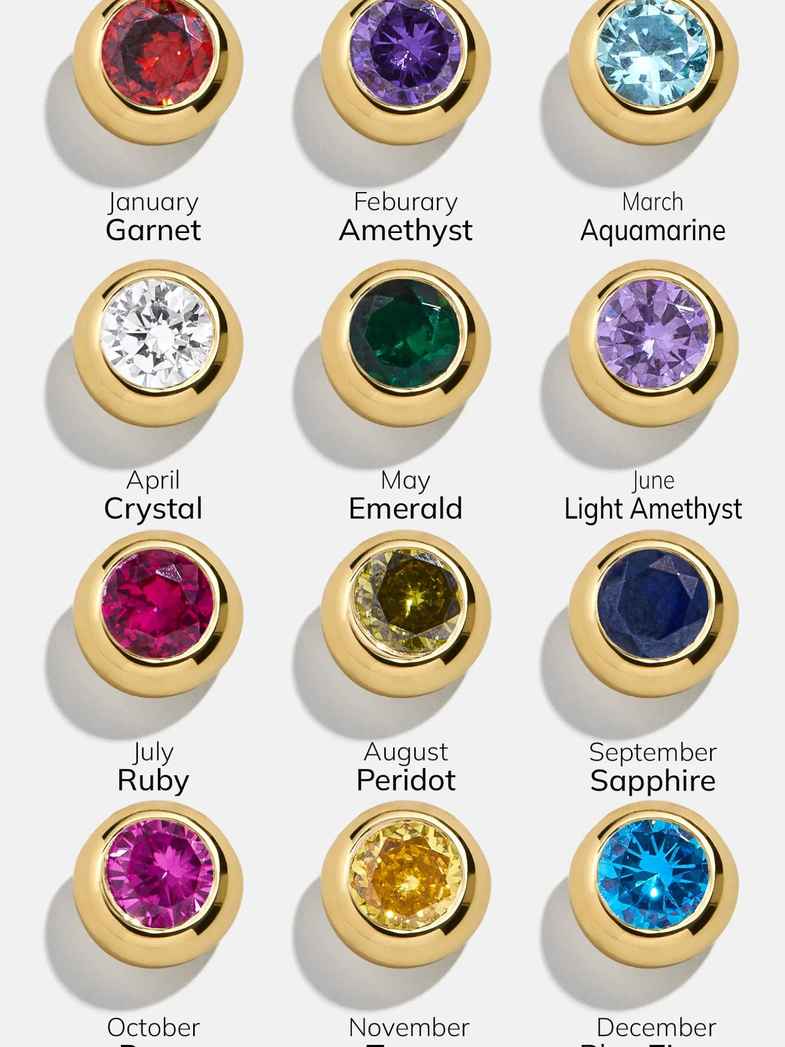 18K Gold Vermeil Birthstone Huggie Earrings - Sapphire