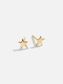 18K Gold Vermeil Celestial Delicate Stud - Star