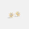 18K Gold Vermeil Celestial Delicate Stud - Sun