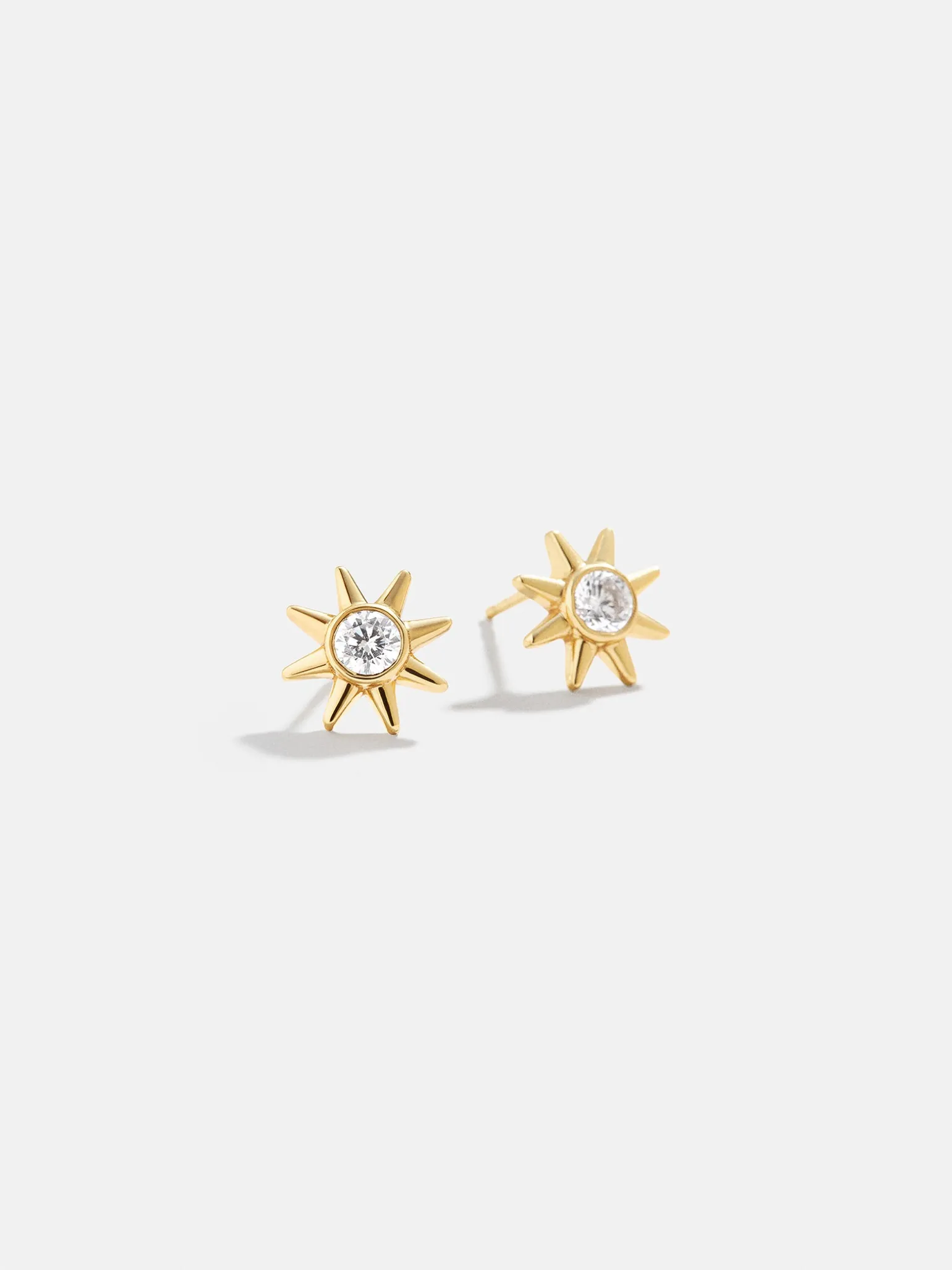 18K Gold Vermeil Celestial Delicate Stud - Sun