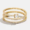 18K Gold Vermeil Celine Ring - Gold/Pavé