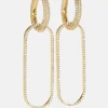 18K Gold Vermeil Clara Earrings - Gold/Pavé