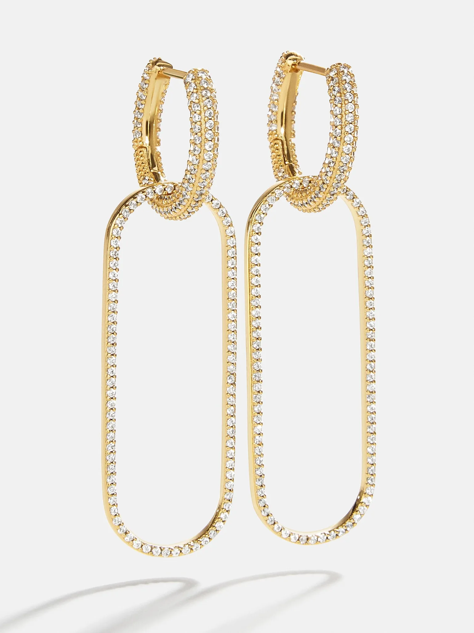 18K Gold Vermeil Clara Earrings - Gold/Pavé