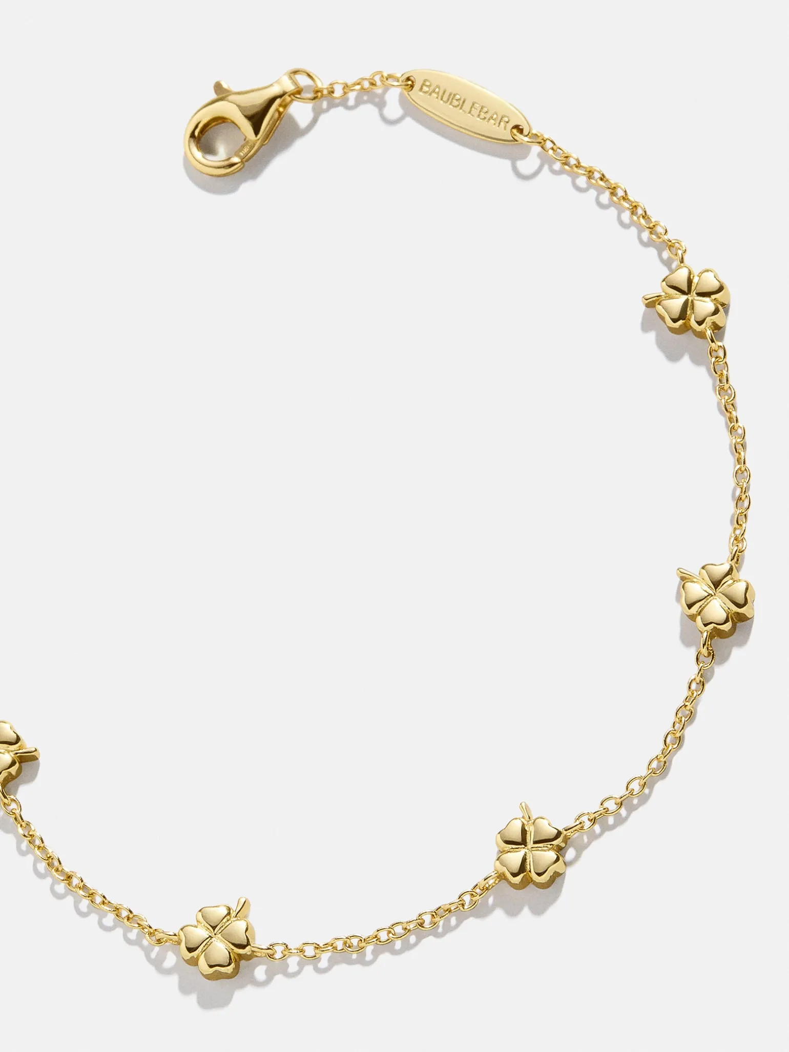 18K Gold Vermeil Clover Bracelet - Clover