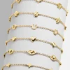 18K Gold Vermeil Cross Bracelet - Cross