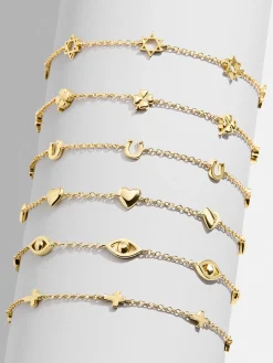18K Gold Vermeil Cross Bracelet - Cross