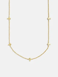 18K Gold Vermeil Cross Necklace - Cross