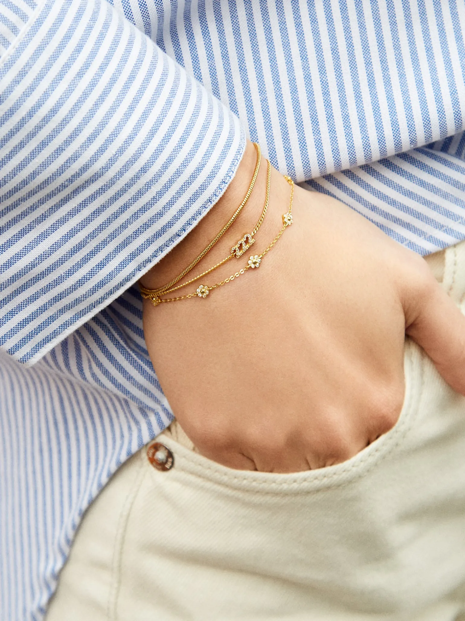 18K Gold Vermeil Custom Angel Number Bracelet