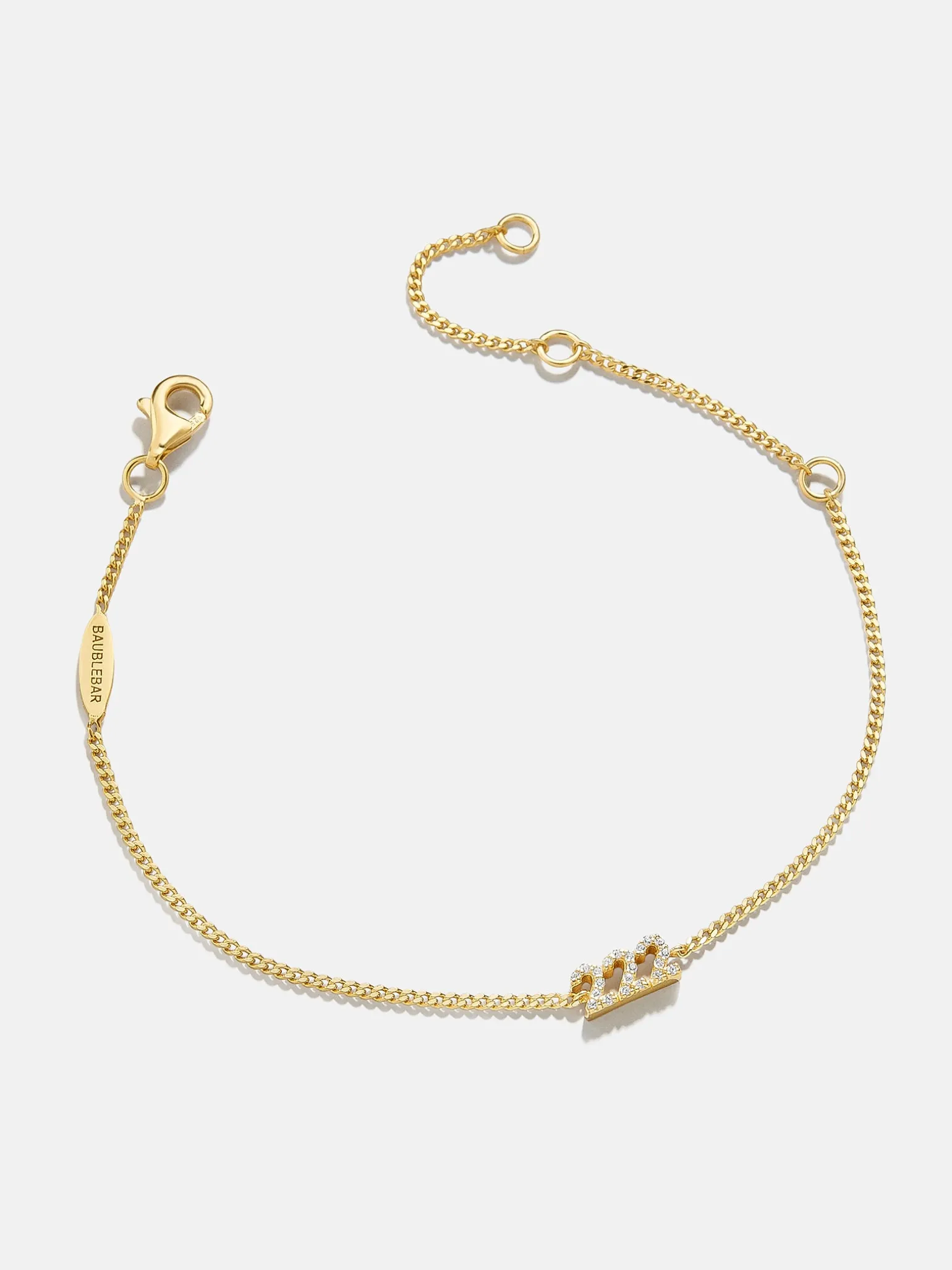 18K Gold Vermeil Custom Angel Number Bracelet