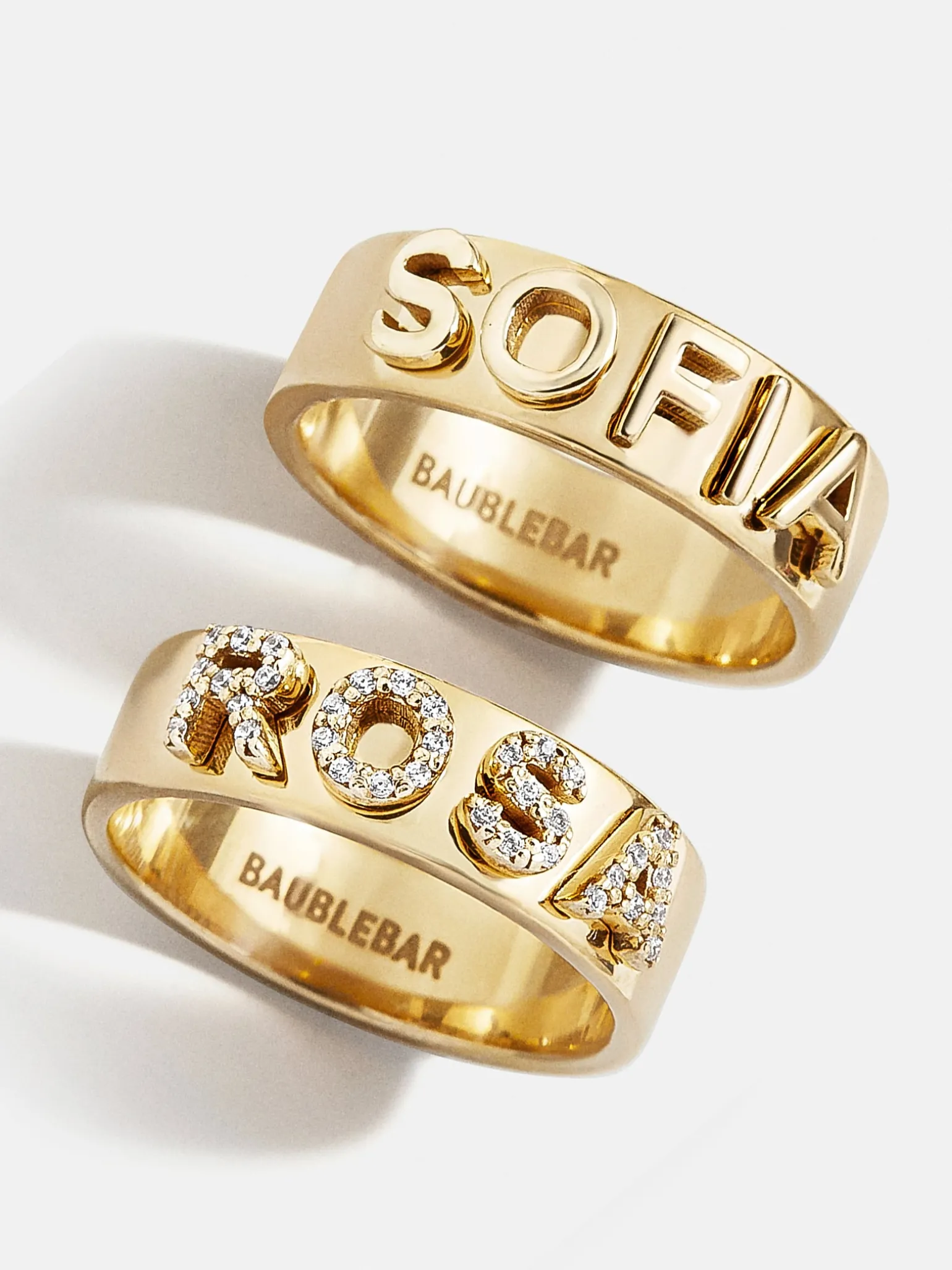 18K Gold Vermeil Custom Block Ring - 18K Gold Vermeil