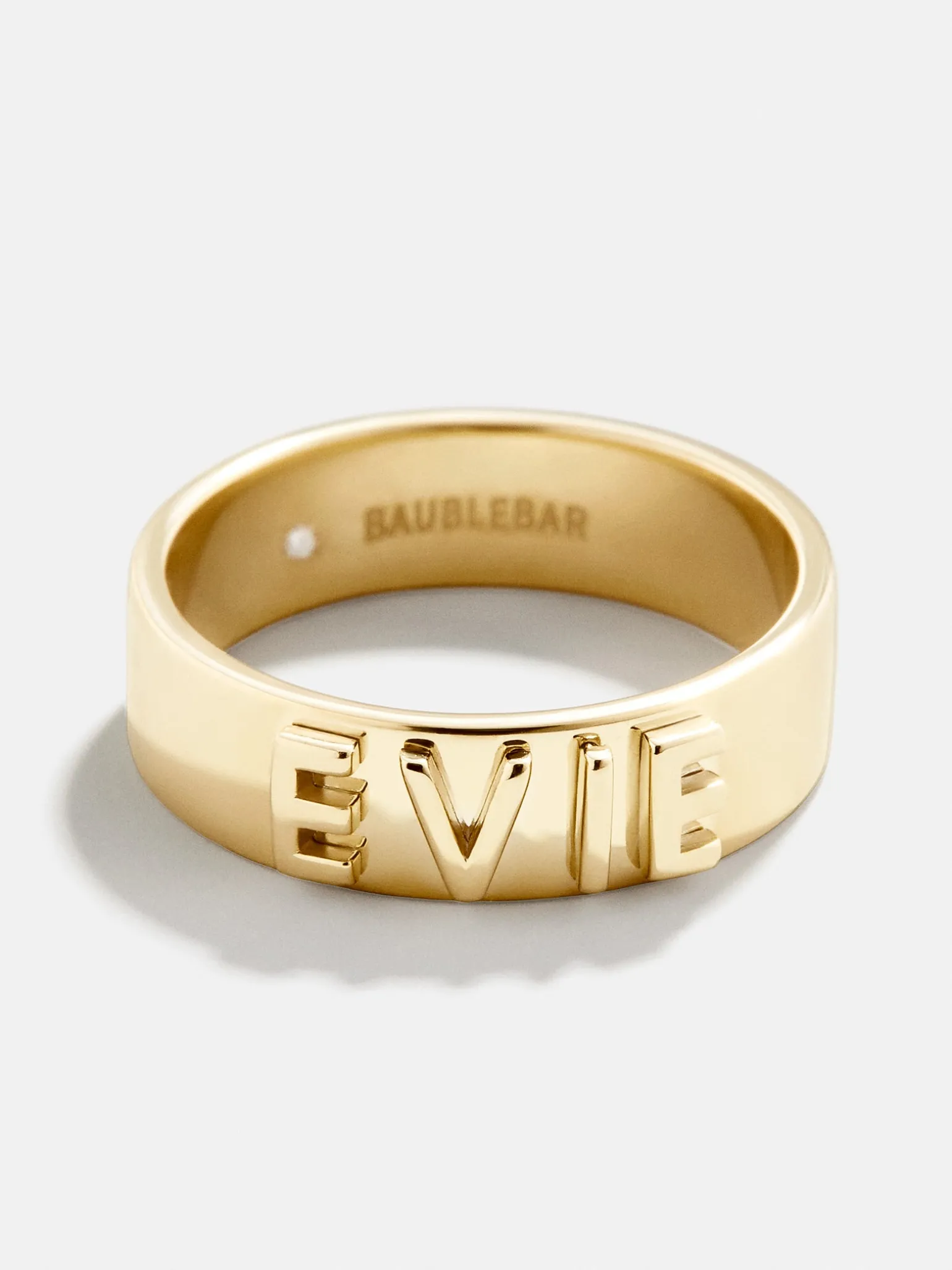 18K Gold Vermeil Custom Block Ring - 18K Gold Vermeil