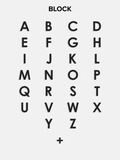 18K Gold Vermeil Custom Block Ring - 18K Gold Vermeil