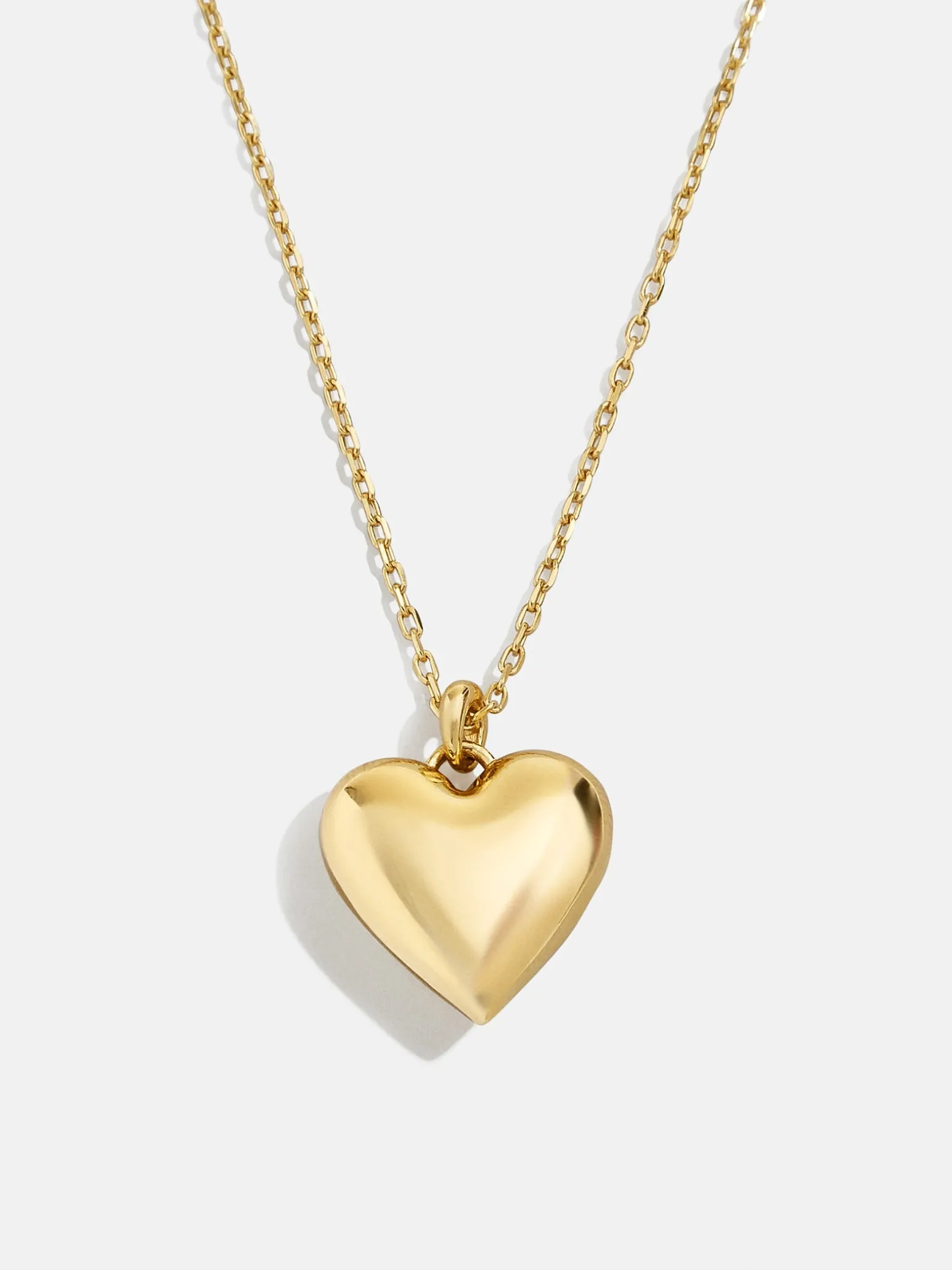 18K Gold Vermeil Custom Bubble Heart Necklace - 18K Gold Vermeil