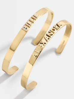 18K Gold Vermeil Custom Cuff Bracelet