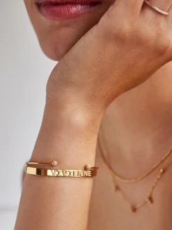 18K Gold Vermeil Custom Cuff Bracelet