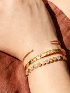 18K Gold Vermeil Custom Cuff Bracelet