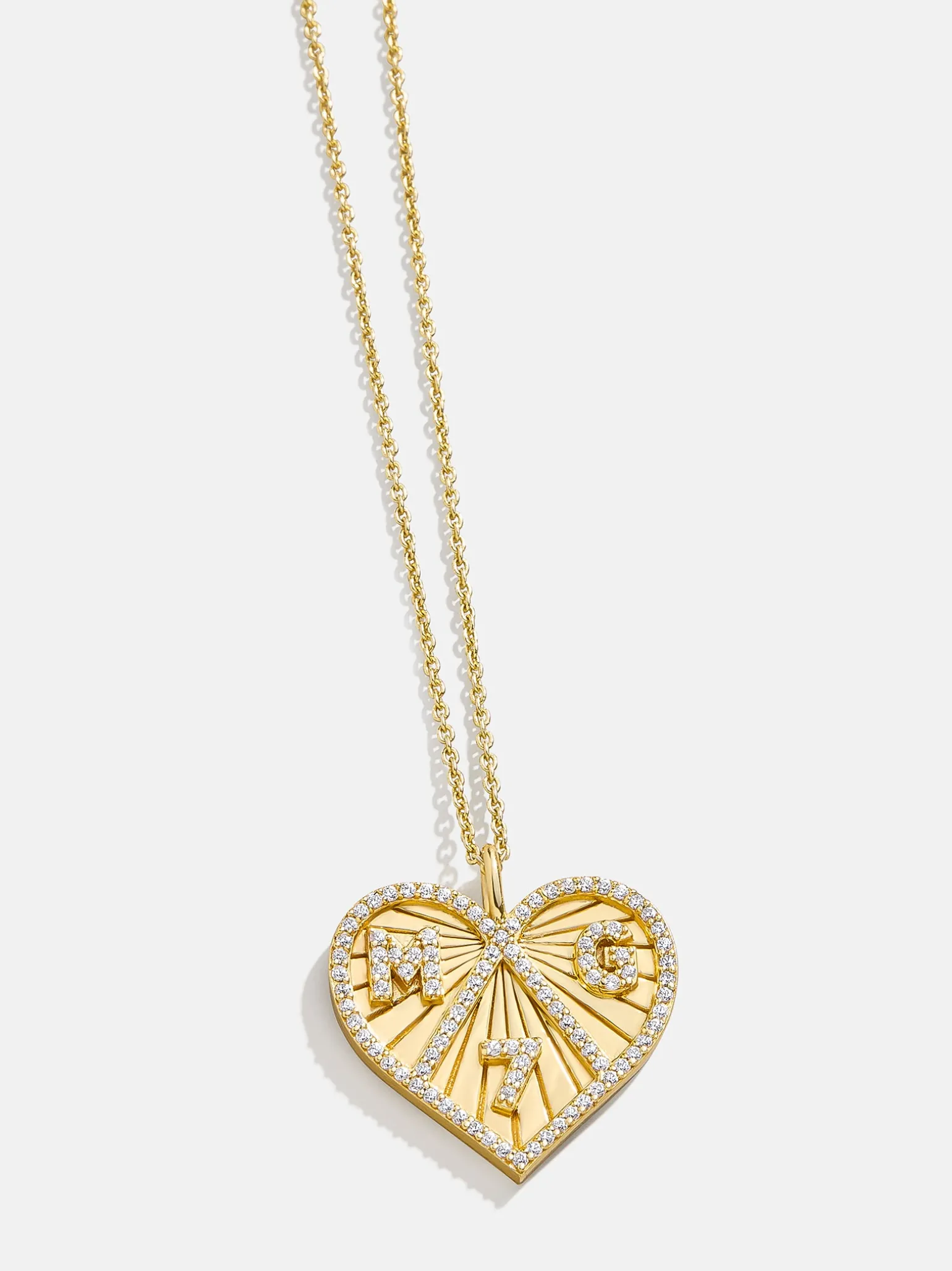 18K Gold Vermeil Custom Heart Necklace