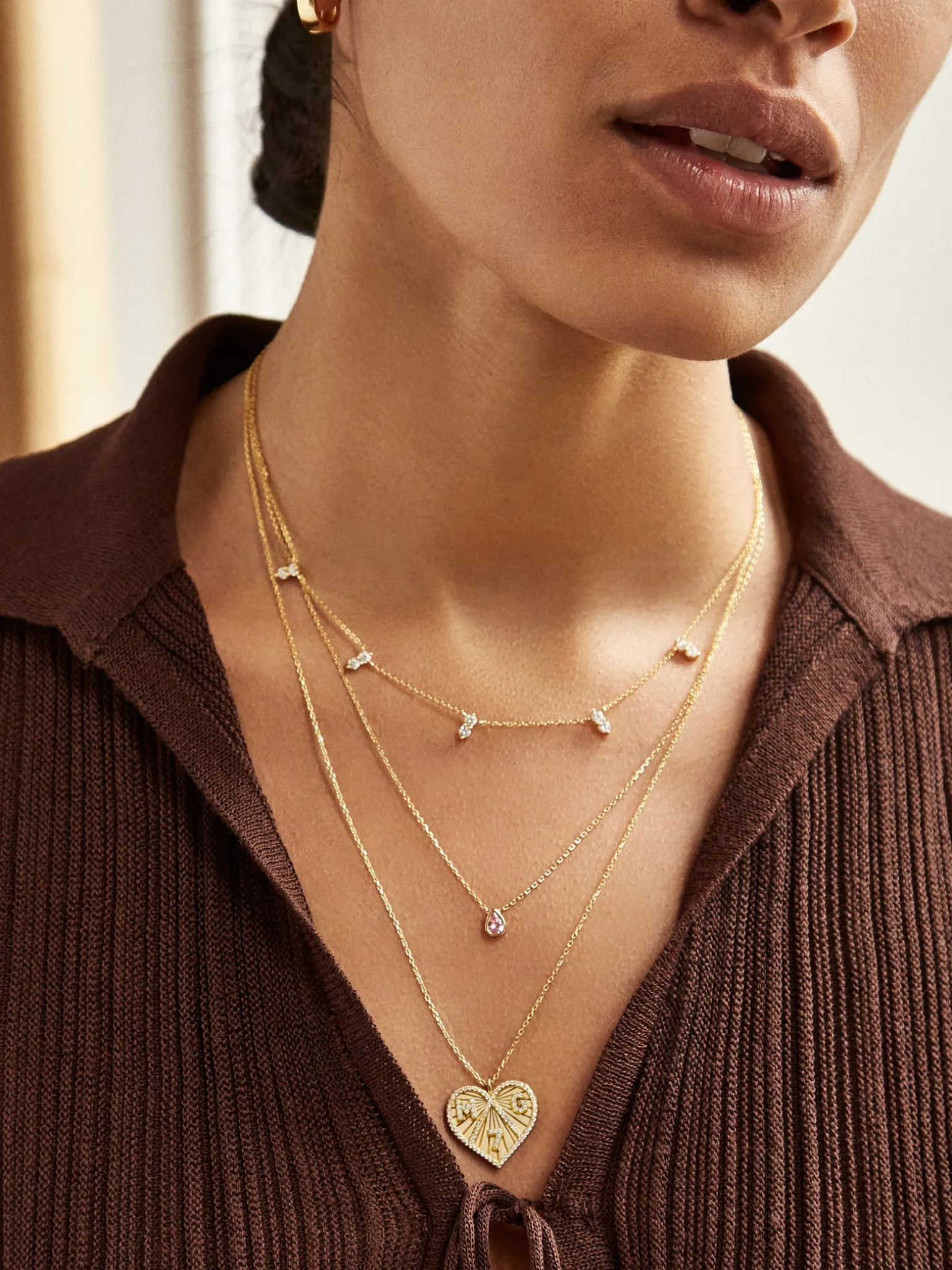 18K Gold Vermeil Custom Heart Necklace