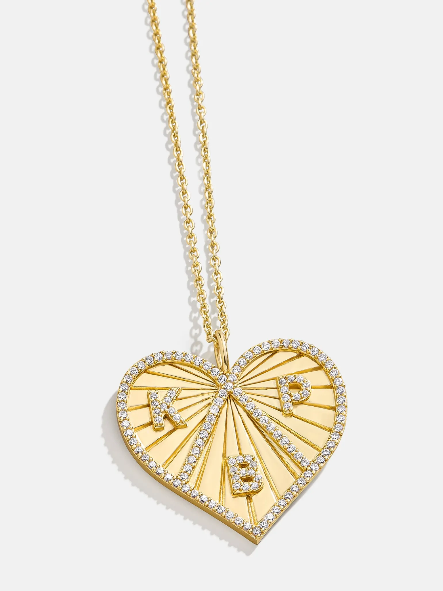 18K Gold Vermeil Custom Heart Necklace