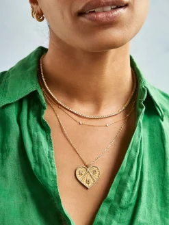 18K Gold Vermeil Custom Heart Necklace