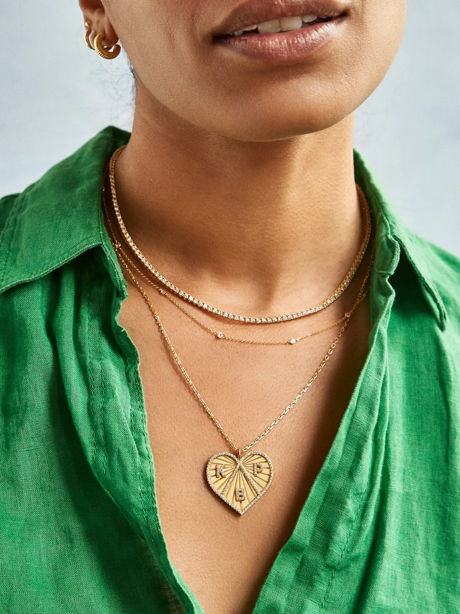 18K Gold Vermeil Custom Heart Necklace